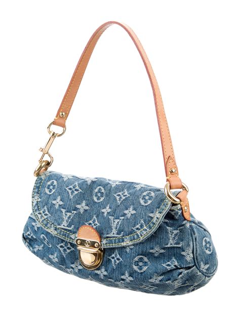 louis vuitton denim mini pleaty|mini pleaty monogram denim bag.